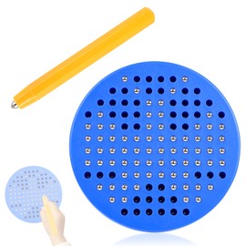 SULOLI Mini Magnetic Drawing Board, Magic Board, Educational Drawing Tablet, Magnetic Game with Balls and Magnetic Pen for Children, School, Family (Blue)