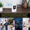 2-in-1 Kit-Elderly SOS Call Panic Button Waterproof Caregiver Pager Nurse