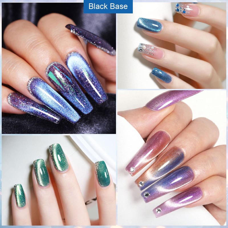 YSUVIN UV Nail Polish Magnetic 6 Colours Pink Purple Blue
