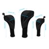 Golf Club Head Covers, Pack of 3 Golf Driver Wood