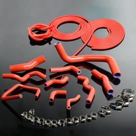 Silicone Hose + Vacuum hose Kit Compatible with Nissan Silvia 200SX 240SX S13 S14 S15 SR20D