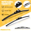 MIKKUPA Windshield Wiper Blades Replacement for GMC Terrain 2011 2012