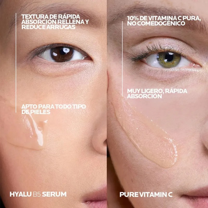 Kit La Roche-posay Rutina Anti-arrugas/anti-oxidante Todo Tipo De Piel Día/noche