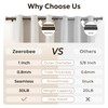 Zeerobee Curtain Rods for Windows 66 to 120, Bronze Curtain