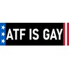 ATF is Gay Magnet Large 3x10 Bumper Sticker Size Funny