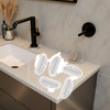 Zhuluck 5Pcs White Toothpaste Squeezer,Plastic Toothpaste Tube Squeezer Dispenser,Toothpaste Clips