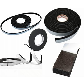 Foam Insulation Tape.Rubber Door,Window Seal for Insulation&Noise,Vibration Protection,Weatherproof,Against Dust,Air & Moisture.Resistant to Acids Chemical,Oils,UV Temperature.