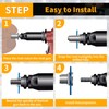 JYNB Metric Rivet Nut Assortment Kit, 200Pcs Carbon Steel SAE