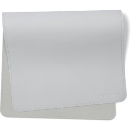 Ava + Oliver Vegan Leather Baby Changing Mat (16 X 30 in) - Multipurpose Wipeable and Portable Diaper Mat - Foldable for Travel (Blue)