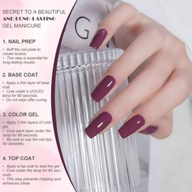 Vishine 16ml Gel Nail Polish Mauve Purple Color gel Nail Polish Soak Off LED Gel Polish Nail Art Designs Manicure Salon DIY at Home Gift for Women Shade L372 Mauve Mist