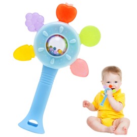 LinStyle Baby Toys 0-6 Months,Baby Montessori Sensory Teething Toys, Anti-Strangling Design,Newborn Shaker Grab Learning Developmental Toy Gift for 3 6 9 12 Month Boys Girls