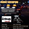 Afurkuot Amber LED Warning Dash Windshield Strobe Lights, 26 Modes