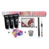 Mussa Kit Polygel 3pzs+ Pincel +tip Dual +10 Pinzas +