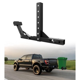 ELITEWILL New Trash Can Hauler Hitch Trash Can Transporter,Wheeled Garbage Can Towing Carrier Fit for Truck Auto Car SUV Golf Cart ATV UTV with 2" Receiver
