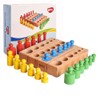 BOHS Montessori Knobbed Cylinders Blocks - 6 Pegs / 6.7