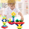 Yeelua Stacking Toys, 30Pcs Pyramid Building Blocks, Learning Activities Puzzle