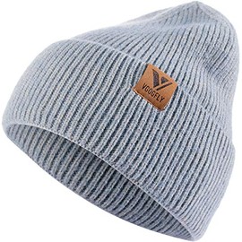 Vgogfly Women Knit Beanie Hats Slouchy Winter Knitted Hat Warm Men Soft Cap Ski Cuffed Unisex