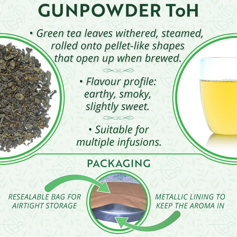 Gunpowder Temple Of Heaven Premium Loose Leaf Green Tea –