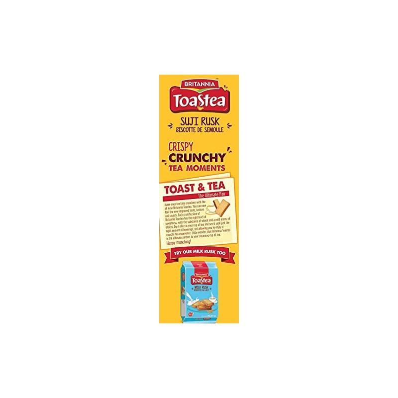 Britannia Toastea Suji Rusk 10.75oz (305g) - Biscotte De Semoule
