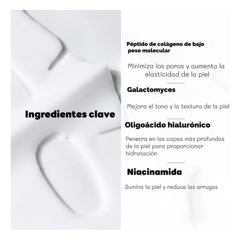 Pack 4 pzs mascarillas bio colágeno acido hialurónico todo tipo