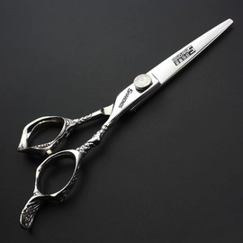 Hairdressing Scissors Hairdressing Scissors Super Sharp Hairdressing Scissors 5.5 / 6 / 7 / 8 Inch Scissors for Cutting Hair, Stable Hand Feel (5.5 Inch Flat)
