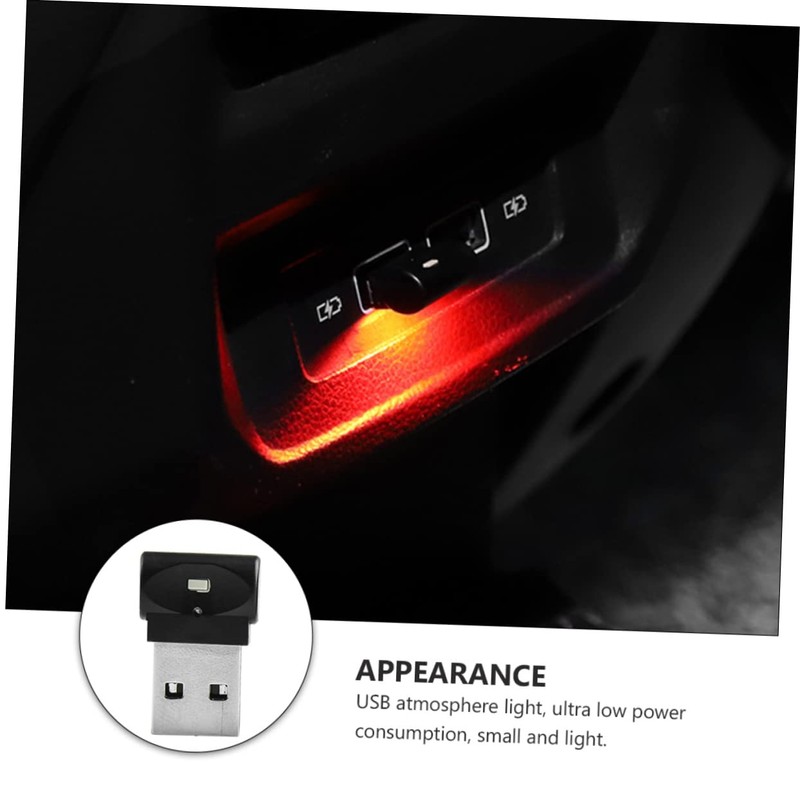 GRIRIW USB Car Interior Led Atmosphere Light Mini Decorative Lamp