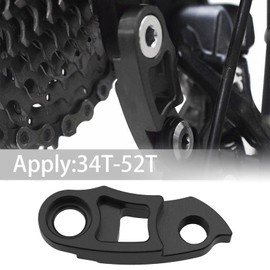 SING F LTD MTB Bike Rear Derailleur Link Hanger Extender Frame Tail Hook Extension Black Aluminum Alloy Compatible with Flywheel Mountain 40T/42T/46T/50T/56T