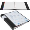 Uquelic 50 Pocket Presentation Binder with Clear Sleeves Letter/A4 Size