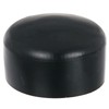 Alberts 654627 Post Cap for Round Metal Posts, Plastic, Black,