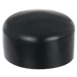 Alberts 654627 Post Cap for Round Metal Posts, Plastic, Black, for Post Diameter 60 mm