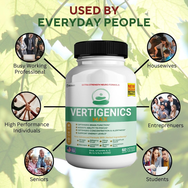 Vertigenics Max – Brain & Focus Support Supplement – Extra
