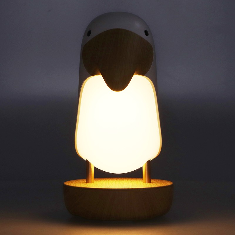 Innovative Bird Night Lamp ABS Breathing Night Light USB Charging