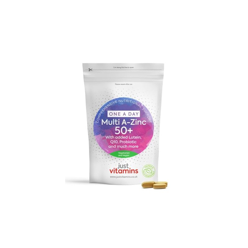 Multivitamins A–Zinc 50+ | 90 Vegan Tablets | Advanced Formula