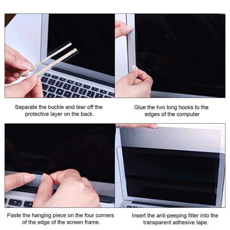 17.3in Laptop Screen Protector 16:9 AntiPeep ATM Machine Monitor Front