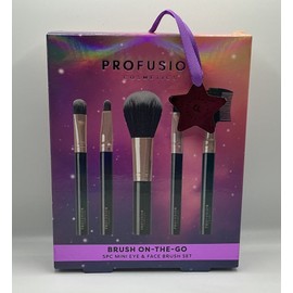 Profusion Cosmetics Euphoric Glam Brush On The Go Holiday Glam Essentials 5pcs