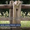 2 Pack Outdoor Fence Gate Chains, 5/32 x 36 Inch
