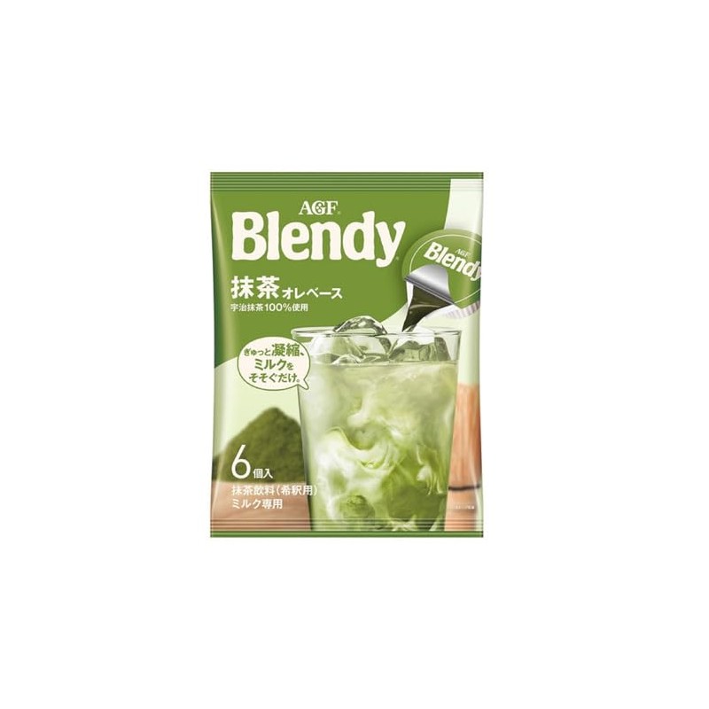 Ajinomoto AGF Blendy Portion Concentrated Tea Matcha Lait 6 Pieces