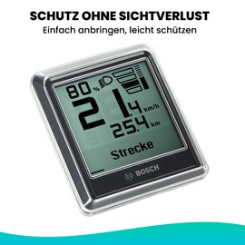 Besudo Protective Case Suitable for Bosch Intuvia 100 Display – Transparent Screen Protector for Intuvia 100 Against Water, Dust and Scratches – Protective Cover Bicycle Computer Case – E-Bike