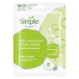 Simple Kind to Skin Rich Moisture Sheet Mask 1x 21 ml