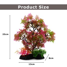 JDCMEI Aquarium Artificial Plants Seaweed, 25cm Aquarium Simulation Artificial Green Plant Water Grass Realistic Artificial Plastic Water Plants for Fish Pond & Aquariums, Aquarium Decoration