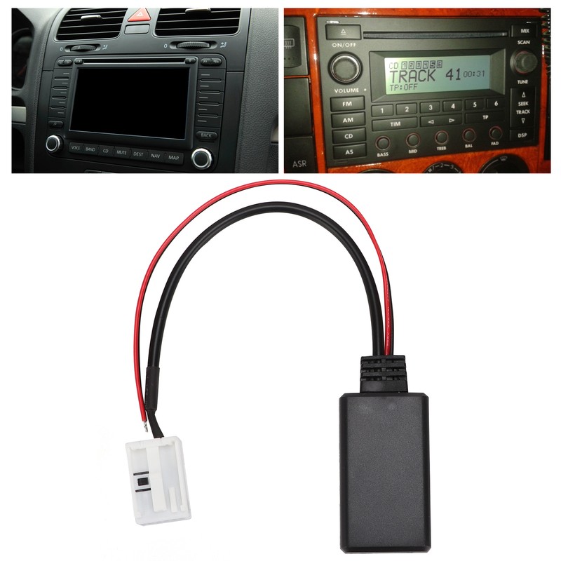 Car Bluetooth Module 12V AUX-IN Cable Wireless Audio Adapter Replacement