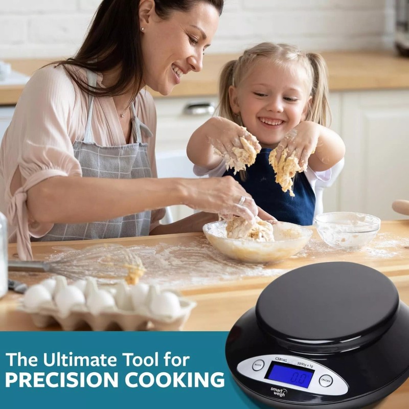 Smart Weigh Digital Food Kitchen Scale with Bowl,11lb x 0.1oz