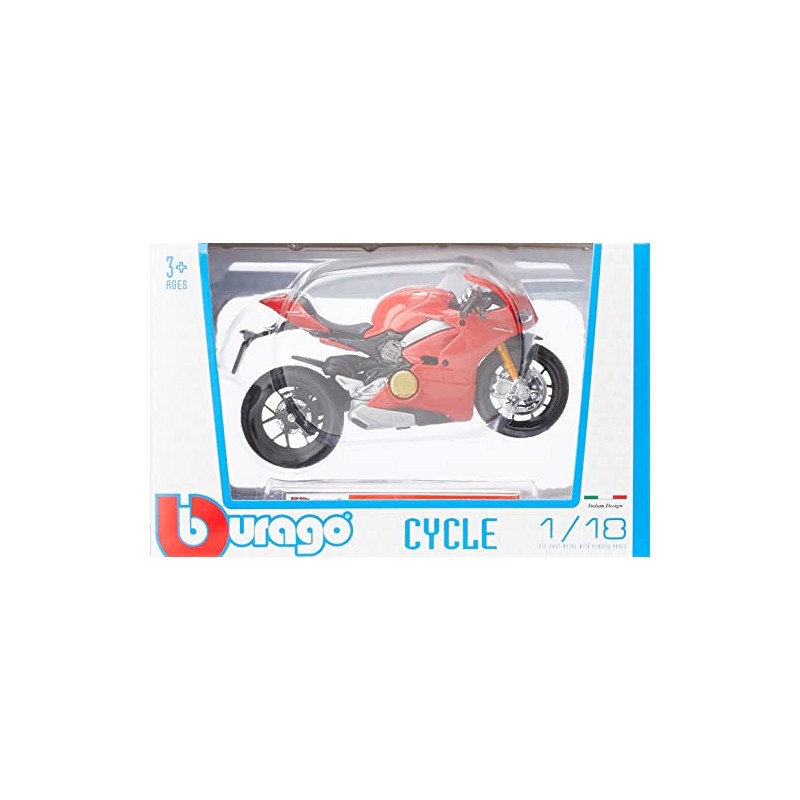 Bburago B18-51080 1:18 Ducati Panigale V4,Black,17 x 7 x 10.8