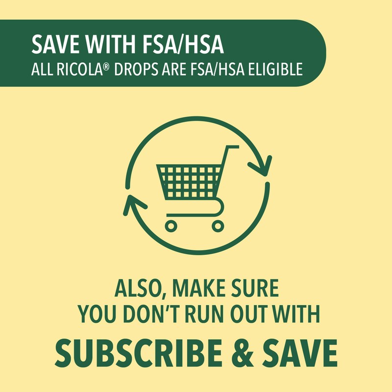 Ricola Cherry Throat Drops, 45 Count, Daily Drops For Delicious