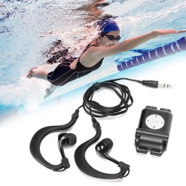 MP3 Player with Headphones for Swimming, Waterproof MP3 Music Player with Underwater Headphones Lossless MP3 Portable Music Player for Swimming and Running