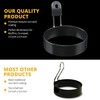 FUNUTTERS Egg Rings, 3.5'', Nonstick, Professional and Large, Stainless Steel
