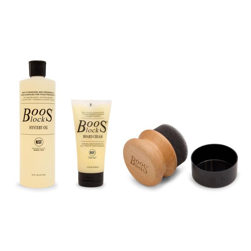 John Boos Mystery Oil and Moisture Cream for Butcher Blocks