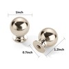 CABDM 20 Pack 1 Inch Vintage Ball Polished Nickel Cabinet
