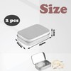 LPMXYW 2 PCS Small Storage Box with Lid Rectangular Small
