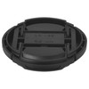 vhbw Lens Cap 62 mm Inner Grip Snap On Black
